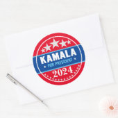 カマラ・ハリス 2024 大統領 ラウンドシール (封筒)