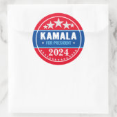 カマラ・ハリス 2024 大統領 ラウンドシール (バッグ)