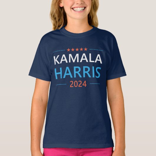 カマラ・ハリス 2024 大統領 Tシャツ (正面)