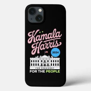 カマラ・ハリス 2024 民主党 支持 青  iPhone 13ケース