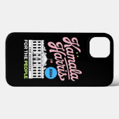 カマラ・ハリス 2024 民主党 支持 青  Case-Mate iPhoneケース (裏面 (横))