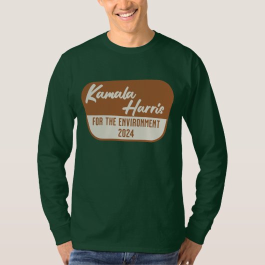 カマラ・ハリス 2024 環境保護 Tシャツ (正面)