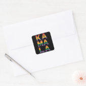 カマラ・ハリス 2024 虹の旗 ゲイ プライド LGBT スクエアシール (封筒)