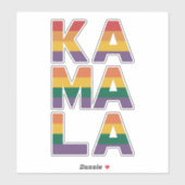 カマラ・ハリス 2024 虹色の旗 ゲイ プライド LGBT  シール (シート)