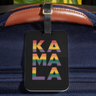 カマラ・ハリス 2024 虹色の旗 ゲイ プライド LGBT ラゲッジタグ