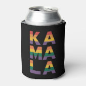 カマラ・ハリス 2024 虹色の旗 ゲイ プライド LGBT  缶クーラー (缶正面)
