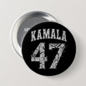 カマラ・ハリス 47代アメリカ大統領 2024 缶バッジ (正面&裏面)