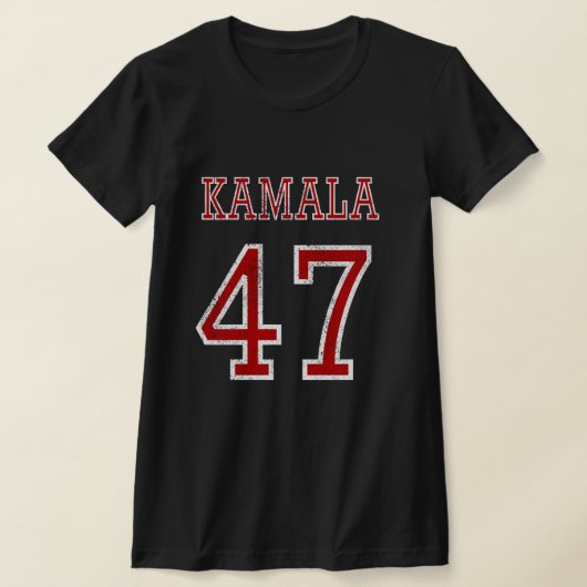 カマラ・ハリス 47 大統領選挙 2024 メンズ レディース キッズ Tシャツ (レイダウン)