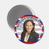 カマラ・ハリス for President 2020選挙 マグネット (正面/裏面)