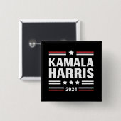 カマラ・ハリス for The People 2024 大統領 缶バッジ (正面&裏面)