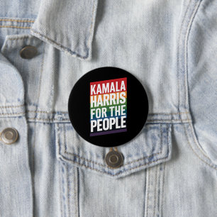 カマラ・ハリス LGBTQ ゲイ プライド レズビアン おもしろ ギフト 缶バッジ