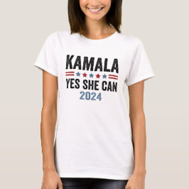 カマラ・ハリス Yes She Can カマラ・ハリス 2024 Tシャツ