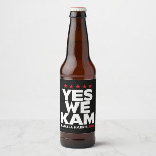 カマラ・ハリス Yes We Kam アメリカ大統領 2024 ビールラベル