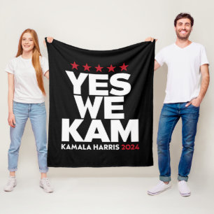 カマラ・ハリス Yes We Kam アメリカ大統領 2024 フリースブランケット