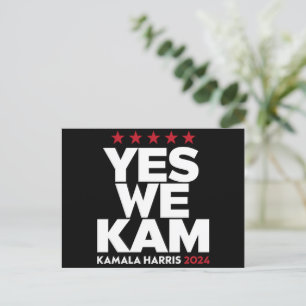 カマラ・ハリス Yes We Kam アメリカ大統領 2024 ポストカード