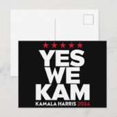カマラ・ハリス Yes We Kam アメリカ大統領 2024 ポストカード (正面/裏面)