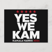 カマラ・ハリス Yes We Kam アメリカ大統領 2024 ポストカード (正面)