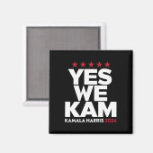 カマラ・ハリス Yes We Kam アメリカ大統領 2024 マグネット (正面/裏面)