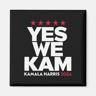 カマラ・ハリス Yes We Kam アメリカ大統領 2024 マグネット