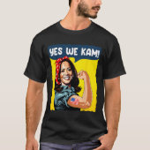 カマラ・ハール大統領のリベッターであるKam Rosie Tシャツ (正面)