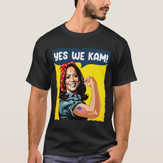 カマラ・ハール大統領のリベッターであるKam Rosie Tシャツ (正面)