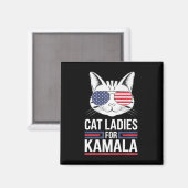 カマラ・フォー・プレジデント – Cat Lady Uni マグネット (正面/裏面)