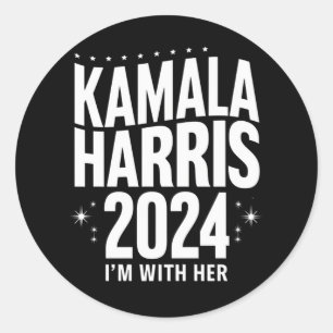 カマラ 2024 サポート 私は彼女と共に カマラ・ハリス ラウンドシール