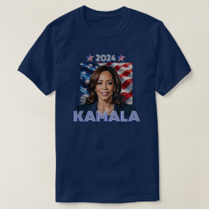 カマラ 2024 赤 白 青 Tシャツ