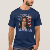 カマラ 2024 赤 白 青 Tシャツ (正面)