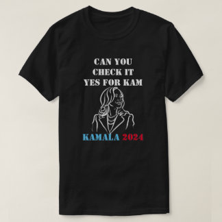 カマラTシャツのYesをチェックできるか Tシャツ