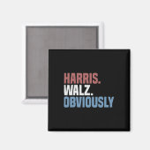 カマラW明らかに2024 Harris Waltz 2024選挙 マグネット (正面/裏面)