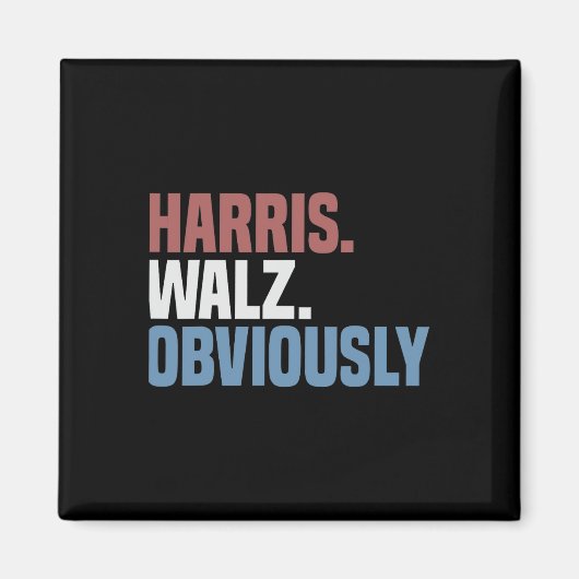 カマラW明らかに2024 Harris Waltz 2024選挙 マグネット (正面)
