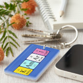 カマリ定期テーブル名キーリング キーホルダー (正面右)