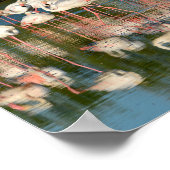 カマルグのフラミンゴのグループ ポスター (角)