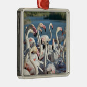 カマルグのフラミンゴのグループ メタルオーナメント (右)