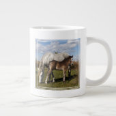 カマルグの馬の群れ ジャンボコーヒーマグカップ (右)