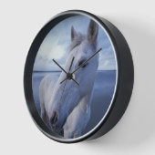 カマルグの馬 壁時計 (傾斜)