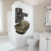 カマロのエンジンサイクル シャワーカーテン (インサイチュ)