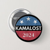 カマロスト・ハリス敗北 2024 トランプ勝利 47代大統領 缶バッジ (正面&裏面)