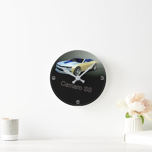 カマロSS ラウンド壁時計 (ホーム)