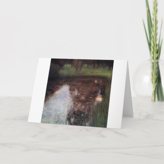 カマーキャッスルグラウンドに落ち着いた池グスタフクリムト カード (正面)