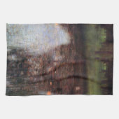 カマーキャッスルグラウンドに落ち着いた池グスタフクリムト キッチンタオル (横)