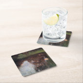 カマーキャッスルグラウンドに落ち着いた池グスタフクリムト スクエアペーパーコースター (インサイチュ)