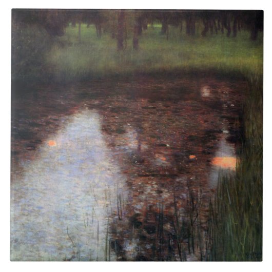 カマーキャッスルグラウンドに落ち着いた池グスタフクリムト タイル (正面)