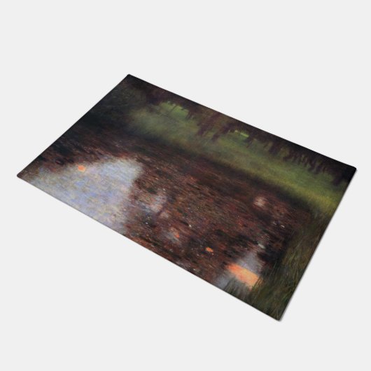 カマーキャッスルグラウンドに落ち着いた池グスタフクリムト ドアマット (アングル)