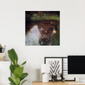 カマーキャッスルグラウンドに落ち着いた池グスタフクリムト ポスター (ホームオフィス)