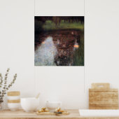 カマーキャッスルグラウンドに落ち着いた池グスタフクリムト ポスター (キッチン)