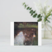 カマーキャッスルグラウンドに落ち着いた池グスタフクリムト ポストカード (スタンド正面)