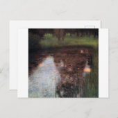 カマーキャッスルグラウンドに落ち着いた池グスタフクリムト ポストカード (正面/裏面)