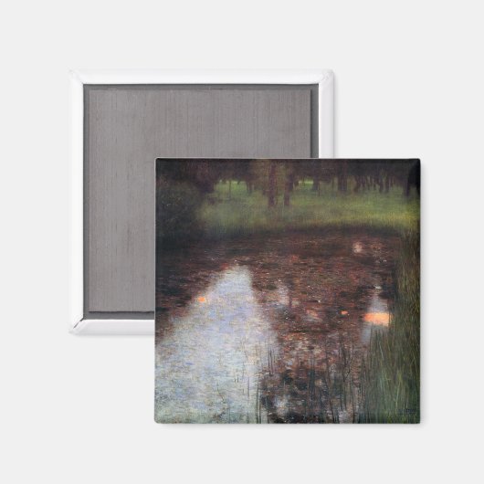 カマーキャッスルグラウンドに落ち着いた池グスタフクリムト マグネット (正面/裏面)